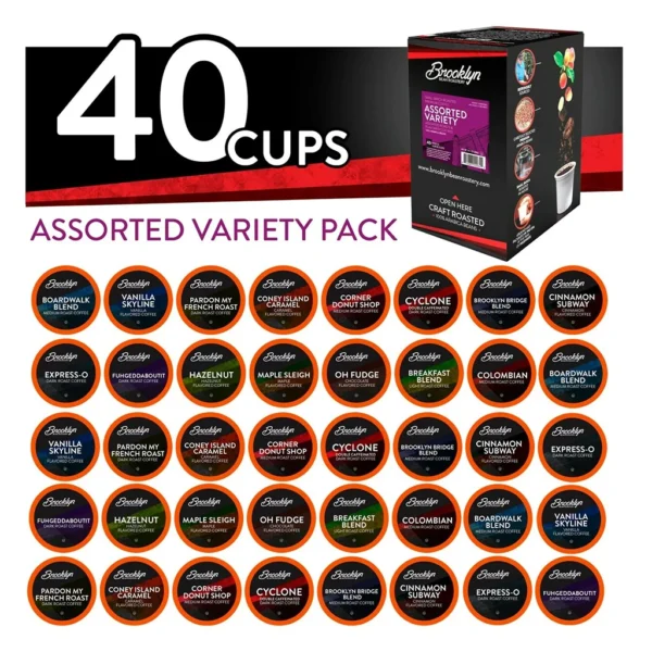 Brooklyn Bean Roastery Assorted Variety Pack K-Cup Pods