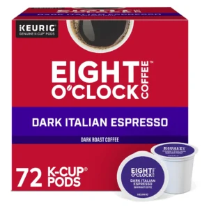 Eight O'Clock Coffee Dark Italian Espresso K-Cup Pods