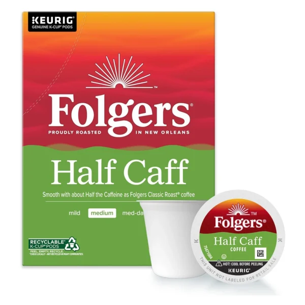 Folgers Half Caff K-Cup Pods