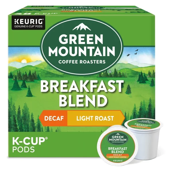 Green Mountain Coffee Roasters Breakfast Blend Decaf K-Cup Pods