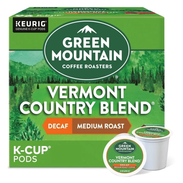 Green Mountain Coffee Roasters Vermont Country Blend Decaf K-Cup Pods