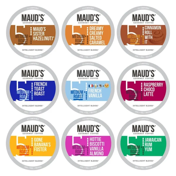 Maud's Flavored Coffee 9 Blend Variety Pack K-Cup Pods