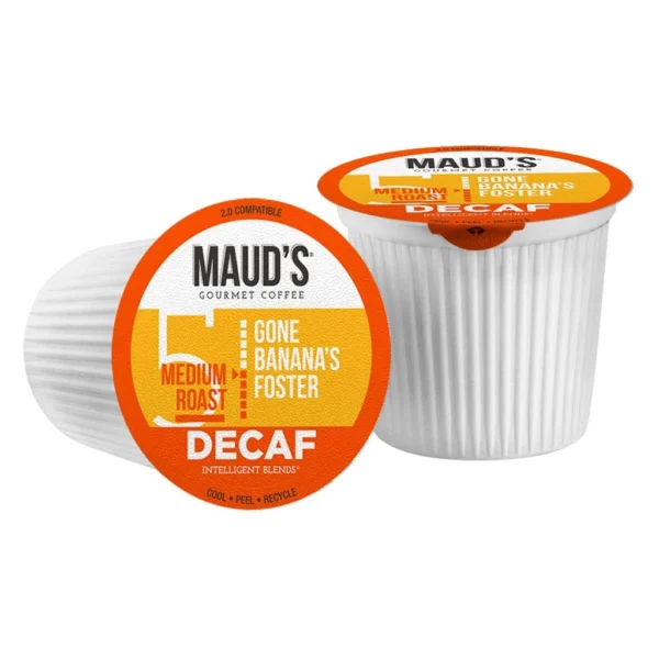 Maud's Gone Banana's Foster Decaf K-Cup Pods