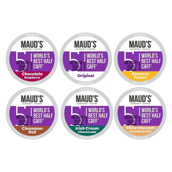 Maud's World's Best Half Caff Variety Pack K-Cup Pods