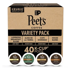 Peet's Coffee Dark, Medium, and Light Roast Variety Pack