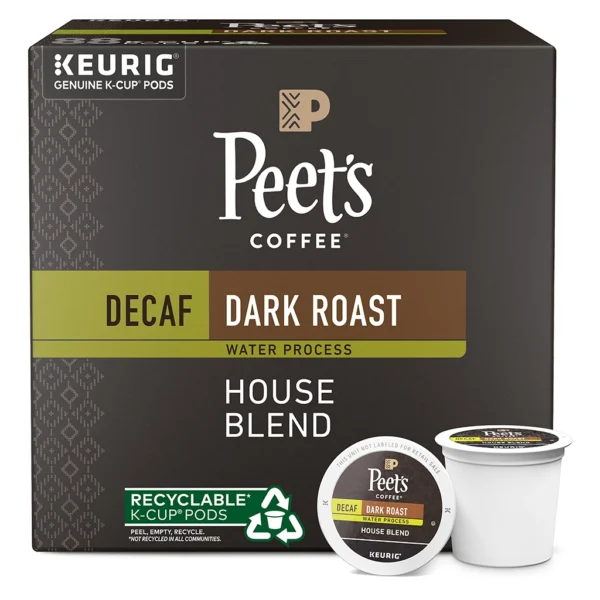 Peet's Coffee Decaf House Blend K-Cup Pods