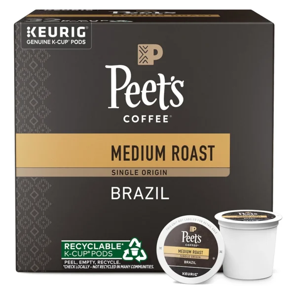 Peet's Coffee Single Origin Brazil K-Cup Pods