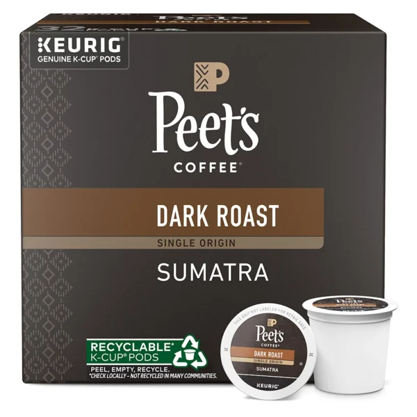 Peet's Coffee Single Origin Sumatra K-Cup Pods