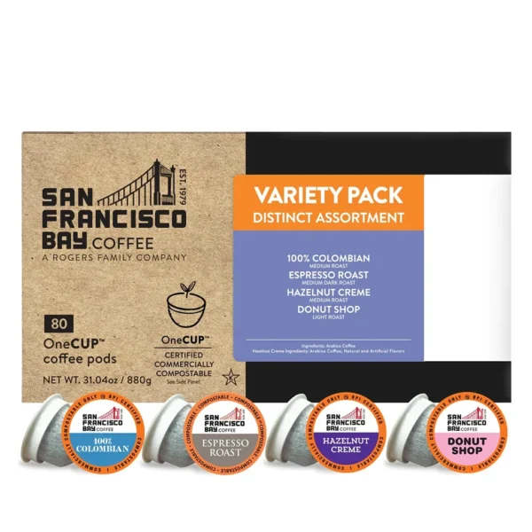 San Francisco Bay Coffee Distinct Assortment Variety Pack Compostable Pods