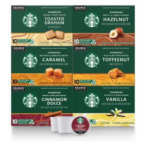 Starbucks 6 Flavored Coffee Variety Pack K-Cup Pods