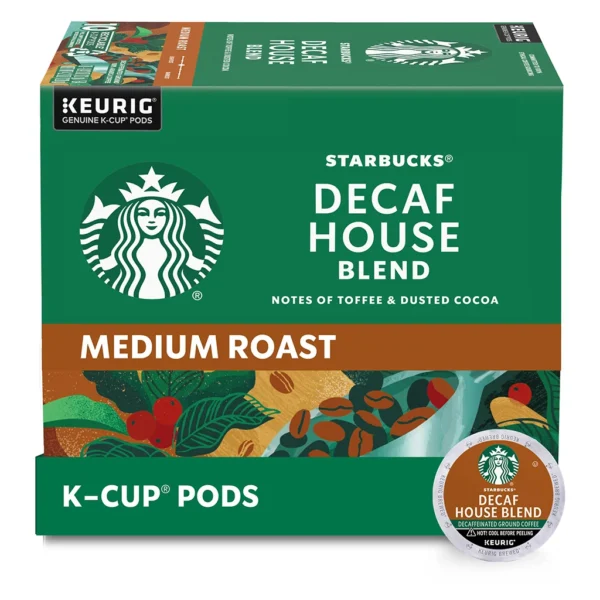 Starbucks Decaf House Blend K-Cup Pods