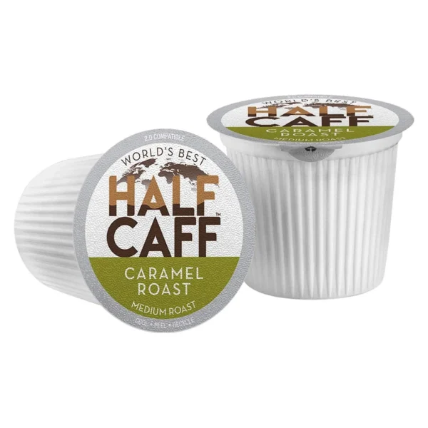 World's Best Half Caff Caramel Roast K-Cup Pods