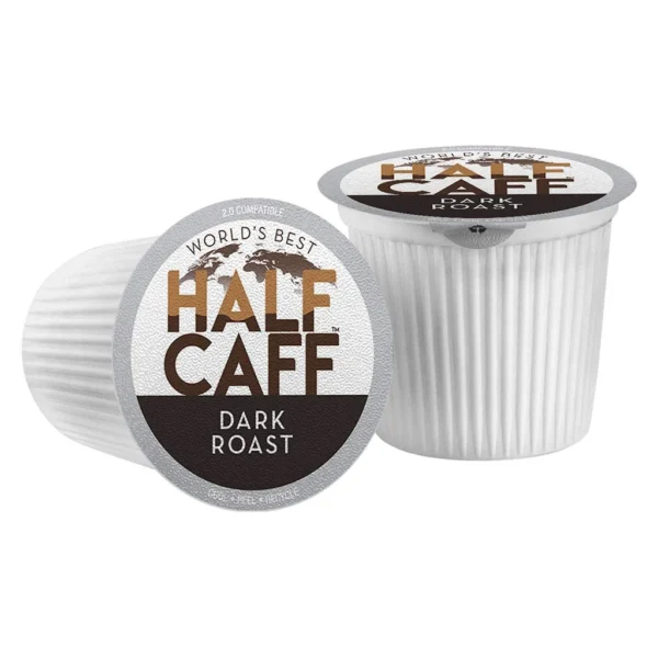 World's Best Half Caff Dark Roast K-Cup Pods